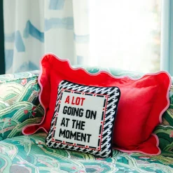 Furbish Studio Home & Gift*A Lot Going On Needlepoint Pillow
