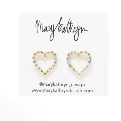 Mary Kathryn Design Jewelry | Bride To Be Dresses*Amber Heart Earrings