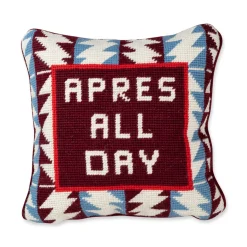Furbish Studio Home & Gift*Apres Ski Needlepoint Pillow