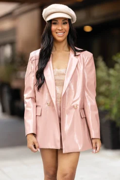BuddyLove Clothing Label Outerwear*Avery Oversized Blazer - Mauve