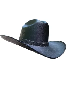 Rhinestone Cowgirl Hats*Blacked Out Hat - Underneath Only