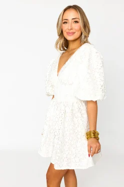 BuddyLove Clothing Label Short Sleeve Dresses | Party Dresses*Bonnie Puff Sleeve Mini Dress - Equinox