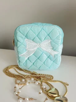 KenzKustomz Handbags*Bow Mini - Blue Velvet