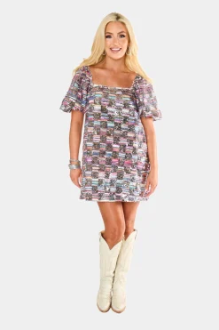BuddyLove Clothing Label Short Sleeve Dresses | Party Dresses*Brenna Sequin Mini Dress -