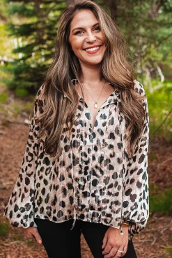 BuddyLove Clothing Label Tops*Bridgerton Long Sleeve Blouse - Oreo
