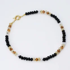Treasure Jewels, Inc. Jewelry*Brooke Black and Brown Gemstone Necklace