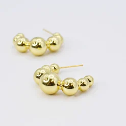 Treasure Jewels, Inc. Jewelry*Bubble Hoop Earring Gold