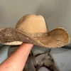 Rhinestone Cowgirl Hats*Camel Suede Cowgirl Hat with Lt Topaz Rhinestones