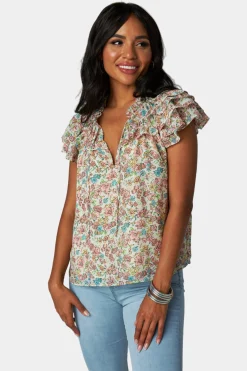 BuddyLove Clothing Label Tops*Carla Ruffle Top - Cotswolds