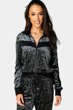 BuddyLove Clothing Label Pajamas | Outerwear*Carmela Velour Track Jacket - Olive