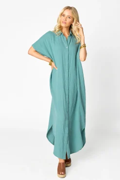 BuddyLove Clothing Label Short Sleeve Dresses | Vacation Dresses*Carmen Cover Up Caftan Maxi Dress -
