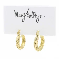 Mary Kathryn Design Jewelry*Carol Textured Hoops