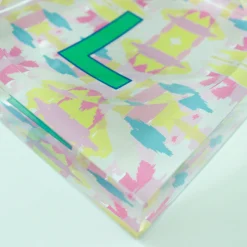 CB Studio Home & Gift*Catchall Tray - Single Initial Mila Citrus Pink - New!