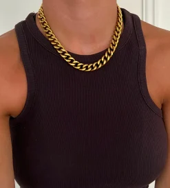 Chansuttpearls Jewelry*CHUNKY GOLD NECKLACE