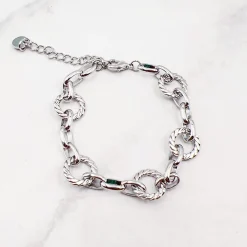 Treasure Jewels, Inc. Jewelry*Circle Chain Bracelet Silver