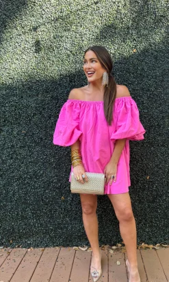 BuddyLove Clothing Label Party Dresses | Vacation Dresses*Claire Puff Sleeve Off-The-Shoulder Mini Dress