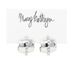 Mary Kathryn Design Jewelry*Clara Chunk CZ Hoop Earrings