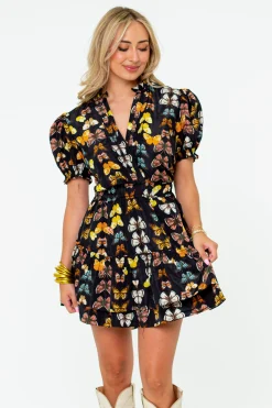 BuddyLove Clothing Label Short Sleeve Dresses | Brunch Dresses*Clementine Elastic Waist Mini Dress - Mariposa