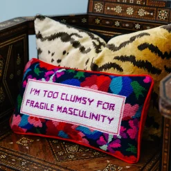 Furbish Studio Home & Gift*Clumsy Needlepoint Pillow