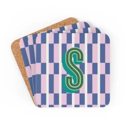 CB Studio Home & Gift*Coaster Set - Maxi Blueberry Monogrammed