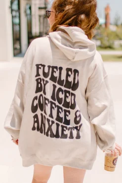 Shop Karma Tees Pajamas | Tops*Coffee and Anxiety Graphic Sweatshirt