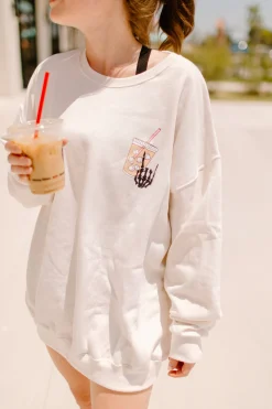 Shop Karma Tees Tops*Coffee and Anxiety Graphic Crewneck