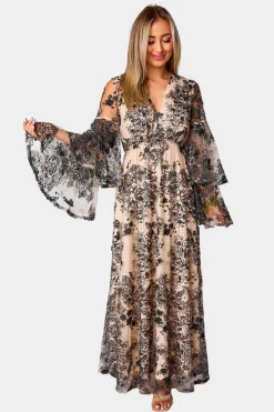 BuddyLove Clothing Label Long Sleeve Dresses | Party Dresses*Colette Long Sleeve Maxi Dress - Flamenco