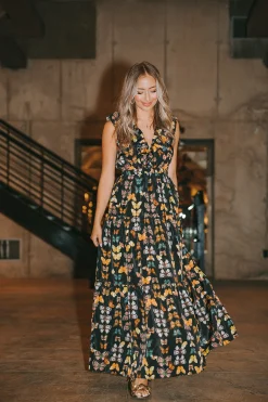 BuddyLove Clothing Label Wedding Guest | Maxi Dresses*Crawford Ruffle Sleeve Maxi Dress - Mariposa