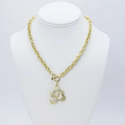 Treasure Jewels, Inc. Jewelry*Cute Flower Gold Necklace