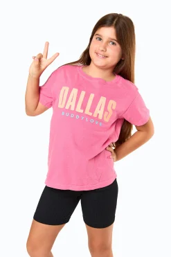BuddyLove Clothing Label Tween | Tween + Girls*Dallas Youth Graphic Tee - Crunchberry