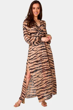 BuddyLove Clothing Label Long Sleeve Dresses | Maxi Dresses*Desirae Long Sleeve Maxi Dress - Stampede
