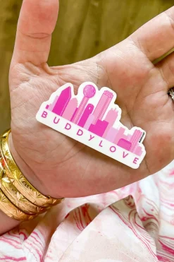 BuddyLove Clothing Label Home & Gift*D-Town Skyline Sticker