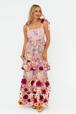 BuddyLove Clothing Label Wedding Guest | Bump Friendly*Edie Tie Shoulder Maxi Dress -