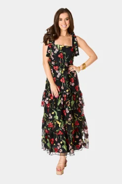 BuddyLove Clothing Label Sleeveless Dresses | Wedding Guest*Edie Tie-Shoulder Maxi Dress - Lost In It