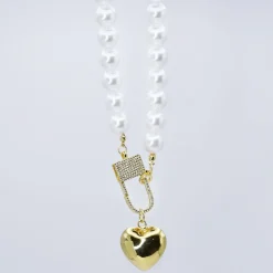 Treasure Jewels, Inc. Jewelry*Elegance Heart Lock Necklace