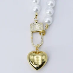 Treasure Jewels, Inc. Jewelry*Elegance Heart Lock Necklace