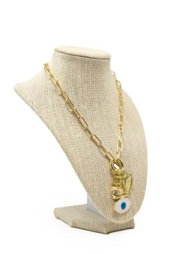 Mary Kathryn Design Jewelry*Evil Eye Heart Charming Necklace