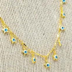Mary Kathryn Design Jewelry*Evil Eye Star Dangle Necklace