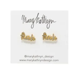 Mary Kathryn Design Jewelry*F*** Rhinestone Studs