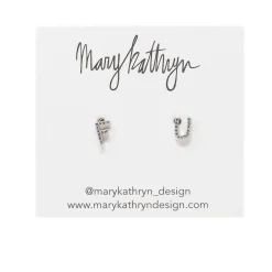 Mary Kathryn Design Jewelry*F U Rhinestone Studs