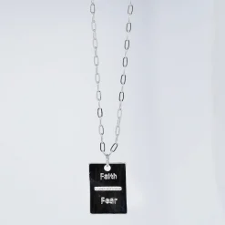 Treasure Jewels, Inc. Jewelry*Faith Over Fear Silver Necklace
