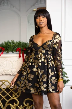 BuddyLove Clothing Label Long Sleeve Dresses | Party Dresses*Fallon Babydoll Mini Dress - Greecian