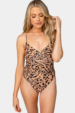 BuddyLove Clothing Label Swim | Swim*Fiji Belted One Piece Swimsuit - Egypt