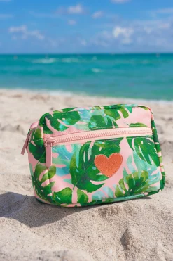 BuddyLove Clothing Label Home & Gift | Swim*Floral Cosmetic Bag - Palm