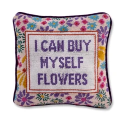 Furbish Studio Home & Gift*Flowers Needlepoint Pillow