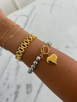 Chansuttpearls Jewelry*GLAM HEART BRACELET