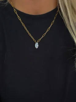 Chansuttpearls Jewelry*GOLD + DIAMOND PENDANT NECKLACE