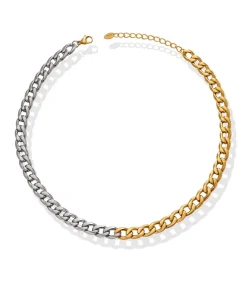 Chansuttpearls Jewelry*GOLD + SILVER CHAIN NECKLACE