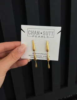 Chansuttpearls Jewelry*GOLD JORDAN EARRINGS