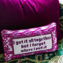 Furbish Studio Home & Gift*Got It All Together Needlepoint Pillow